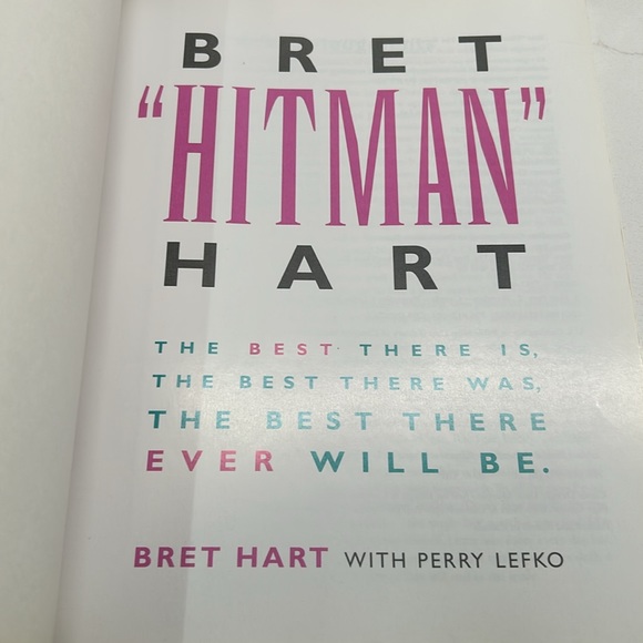 Bret Hitman Hart Softcover Fan Book With Perry Lefko - Picture 7 of 16